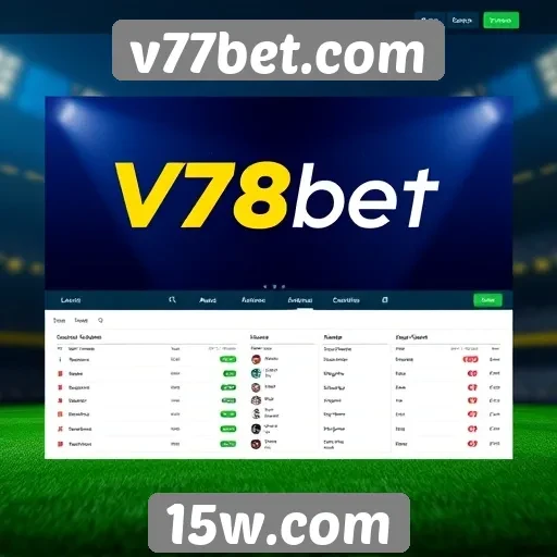 interface do site v77bet.com é amigável e acessível